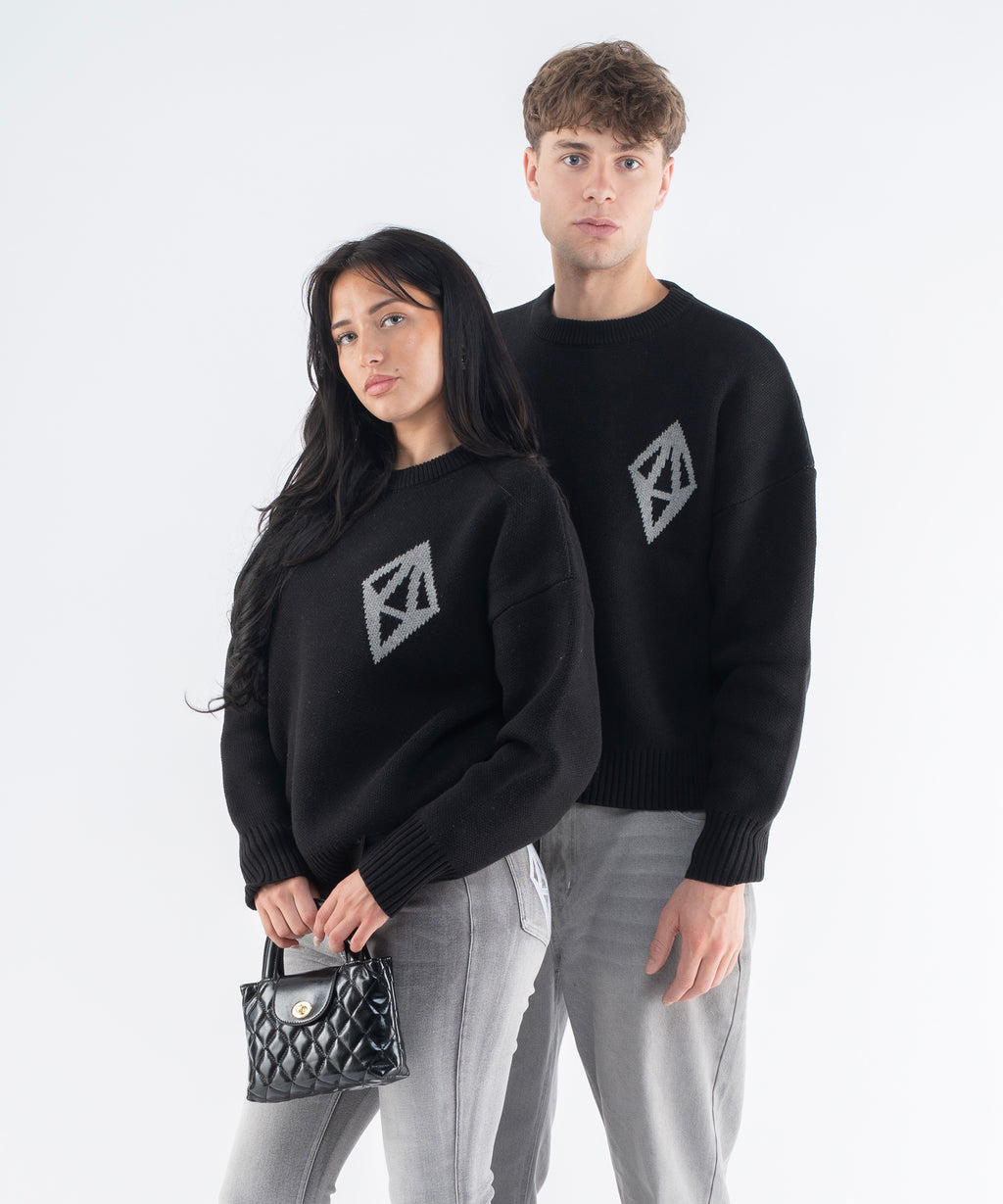 ODY KNIT SWEATER 800GSM - BLACK