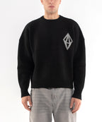 ODY KNIT SWEATER 800GSM - BLACK