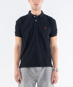 ODY POLO - BLACK RED