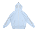 CRYSTAL SKELETON FULL ZIP - BABY BLUE - ODY OUT OF THIS WORLD