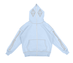 CRYSTAL SKELETON FULL ZIP - BABY BLUE - ODY OUT OF THIS WORLD