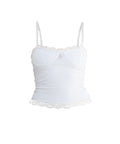 CRYSTAL CAMI TOP - WHITE