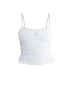CRYSTAL CAMI TOP - WHITE