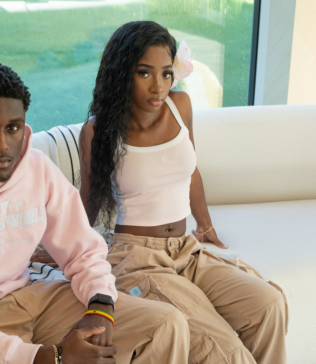 CRYSTAL TANK TOP - PINK - ODY OUT OF THIS WORLD