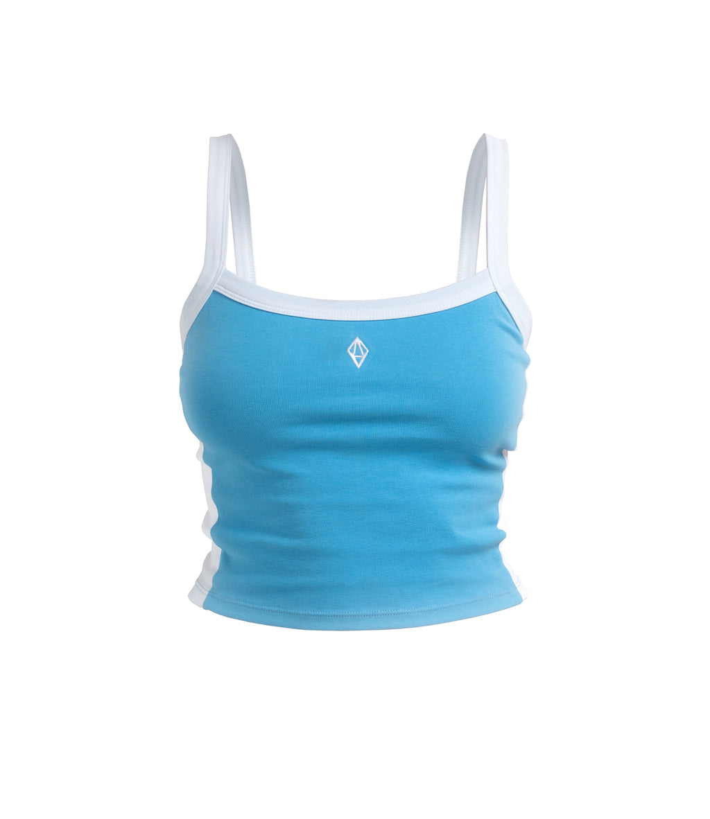 CRYSTAL TANK TOP - BLUE - ODY OUT OF THIS WORLD