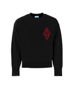 ODY KNIT SWEATER 800GSM - BLACK RED