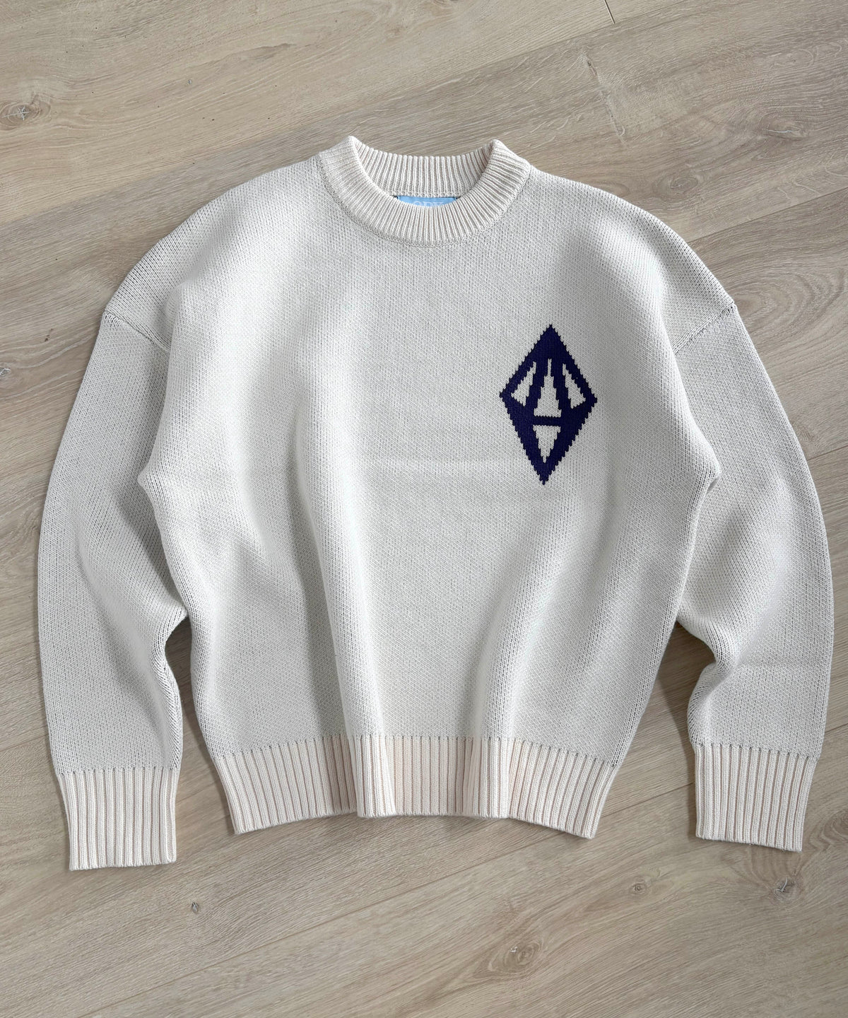 ODY KNIT SWEATER 800GSM - CREAM NAVY (EARLY ACCESS)