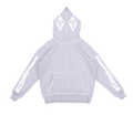 CRYSTAL SKELETON FULL ZIP - GREY - ODY OUT OF THIS WORLD