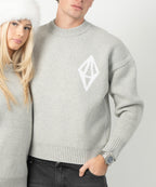 ODY KNIT SWEATER 800GSM - GREY - ODY OUT OF THIS WORLD