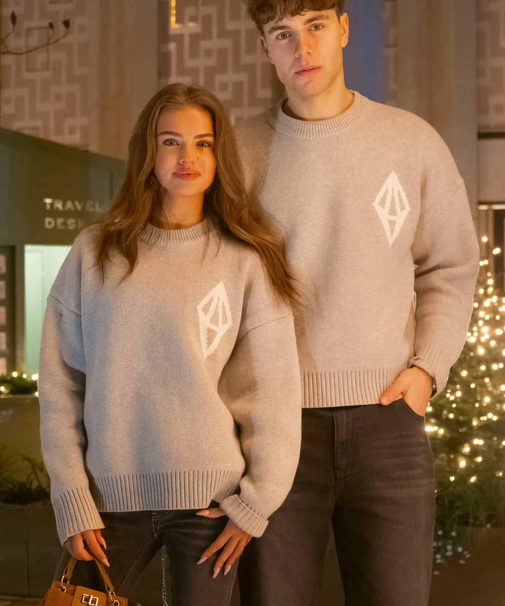 ODY KNIT SWEATER 800GSM - GREY