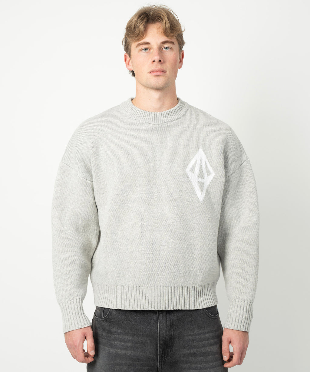 ODY KNIT SWEATER 800GSM - GREY