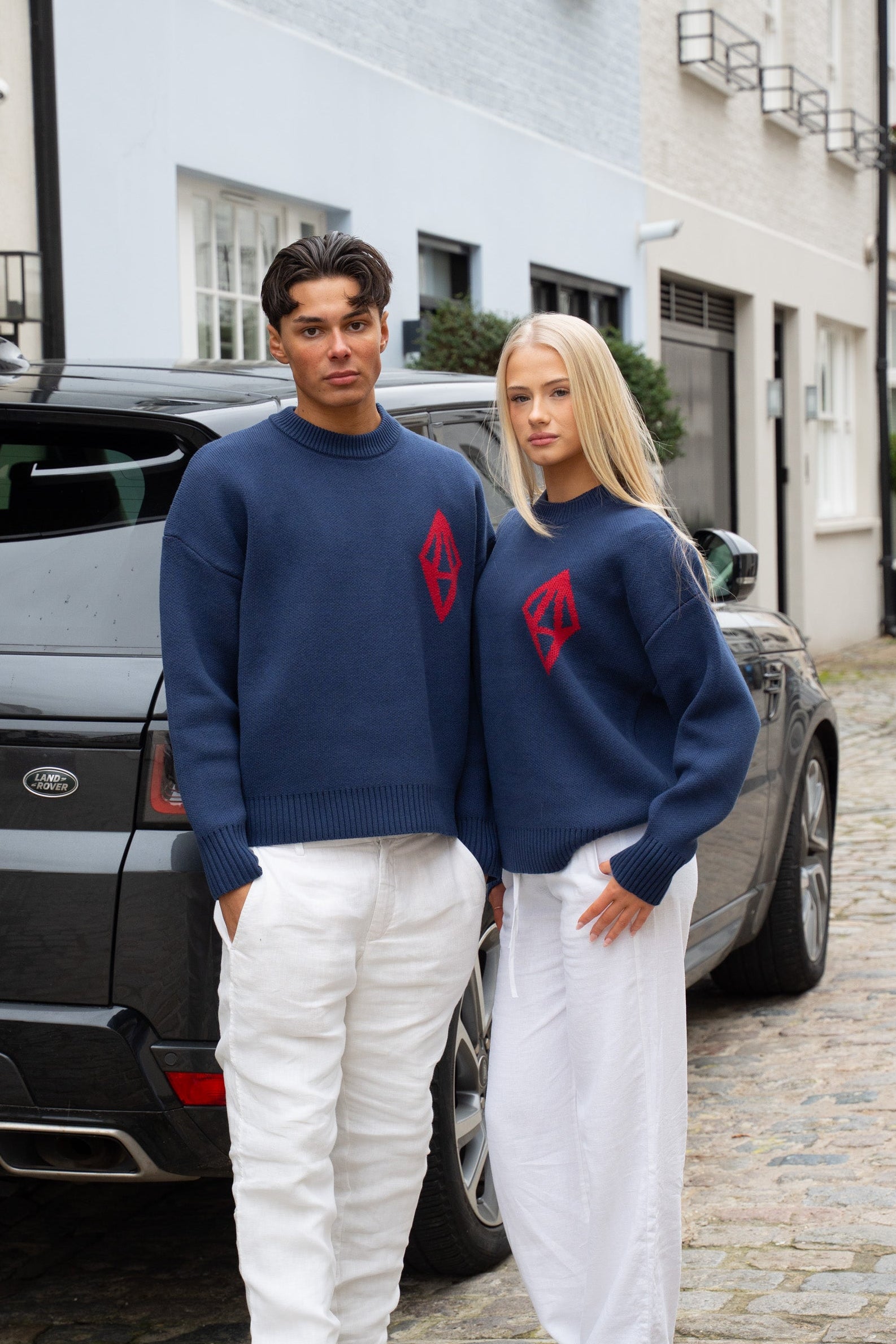 ODY KNIT SWEATER 800GSM - NAVY RED - ODY OUT OF THIS WORLD