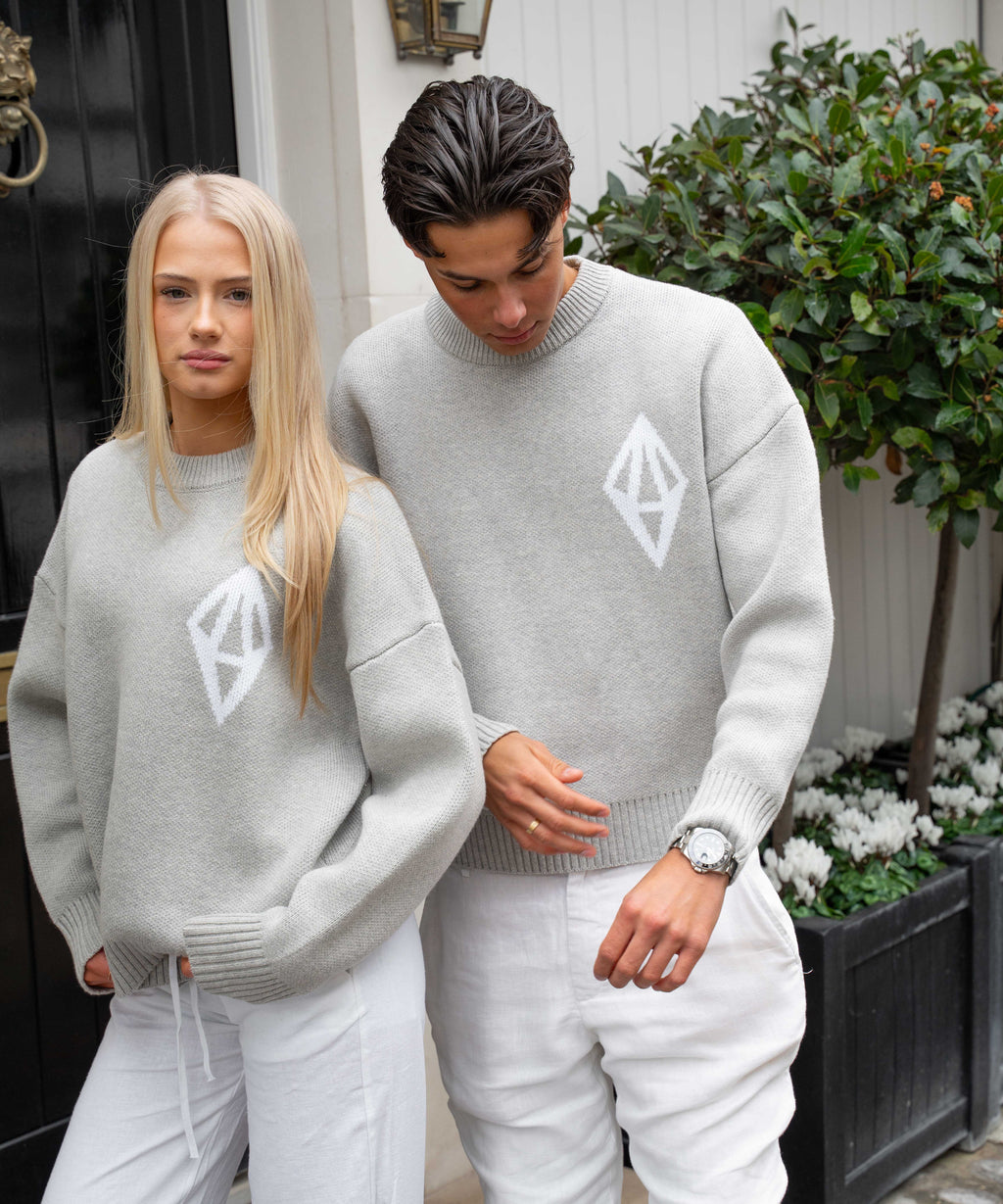 ODY KNIT SWEATER 800GSM - GREY - ODY OUT OF THIS WORLD