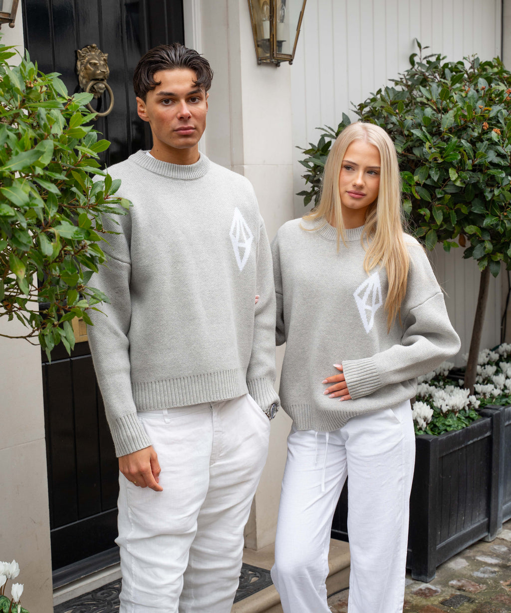 ODY KNIT SWEATER 800GSM - GREY - ODY OUT OF THIS WORLD