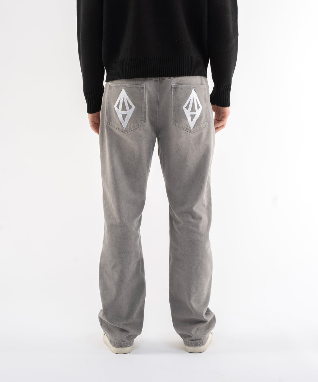 ODY CRYSTAL JEANS - GREY