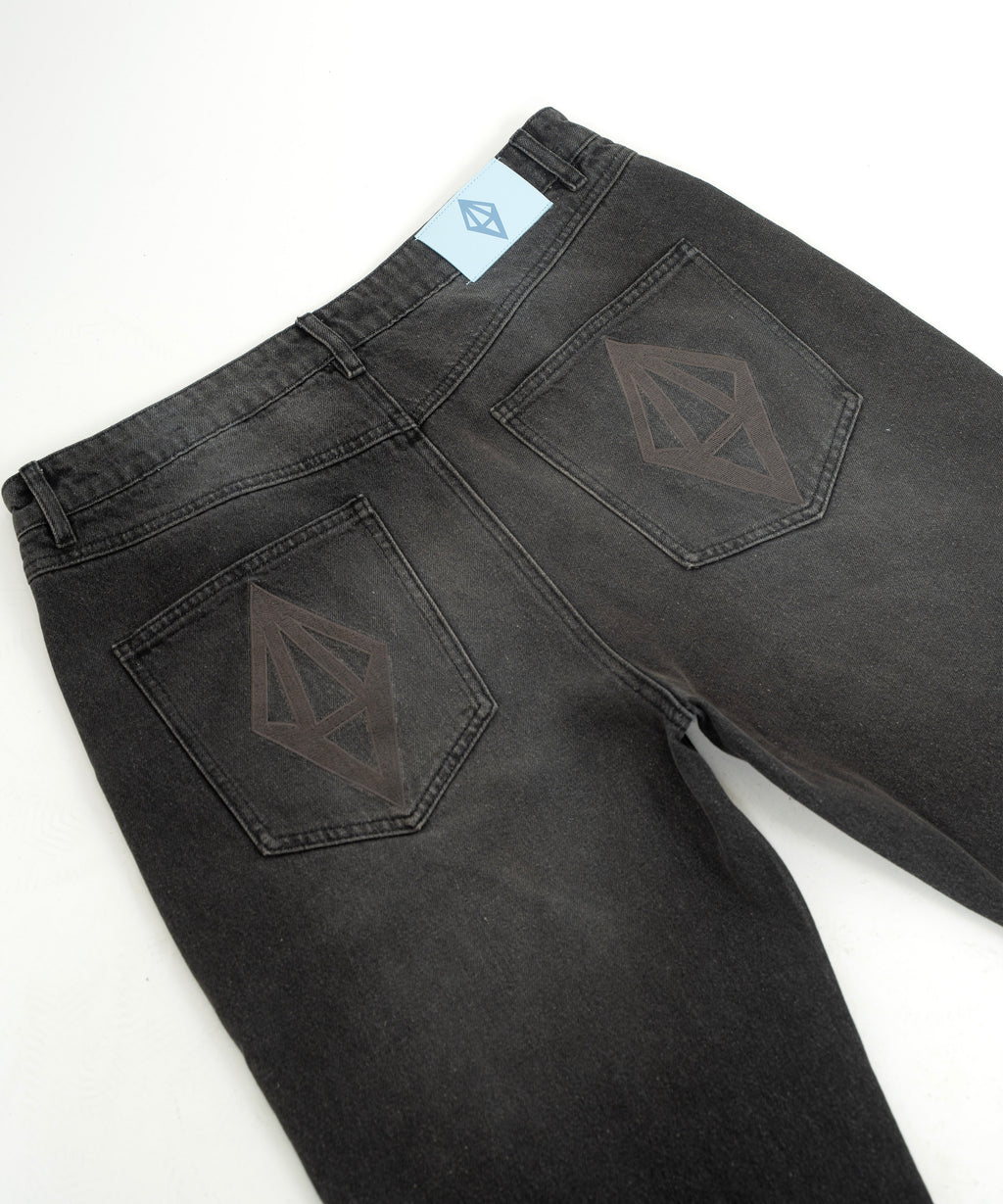 ODY CRYSTAL JEANS - DOUBLE BLACK