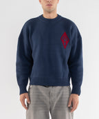 ODY KNIT SWEATER 800GSM - NAVY RED (PRE-ORDER) - ODY OUT OF THIS WORLD