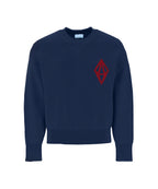ODY KNIT SWEATER 800GSM - NAVY RED - ODY OUT OF THIS WORLD