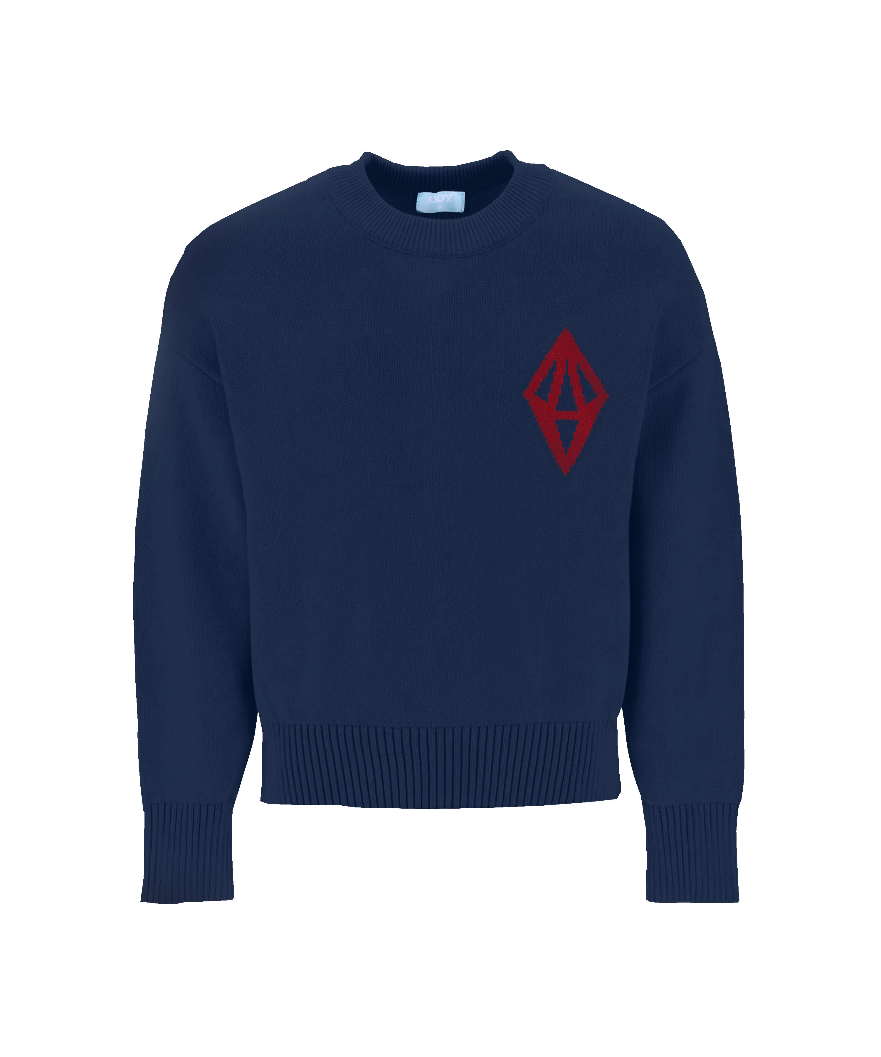 ODY KNIT SWEATER 800GSM - NAVY RED - ODY OUT OF THIS WORLD