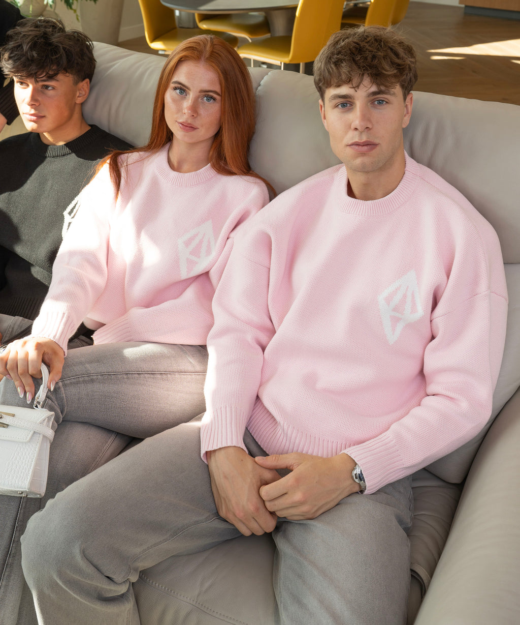 ODY KNIT SWEATER 800GSM - PINK