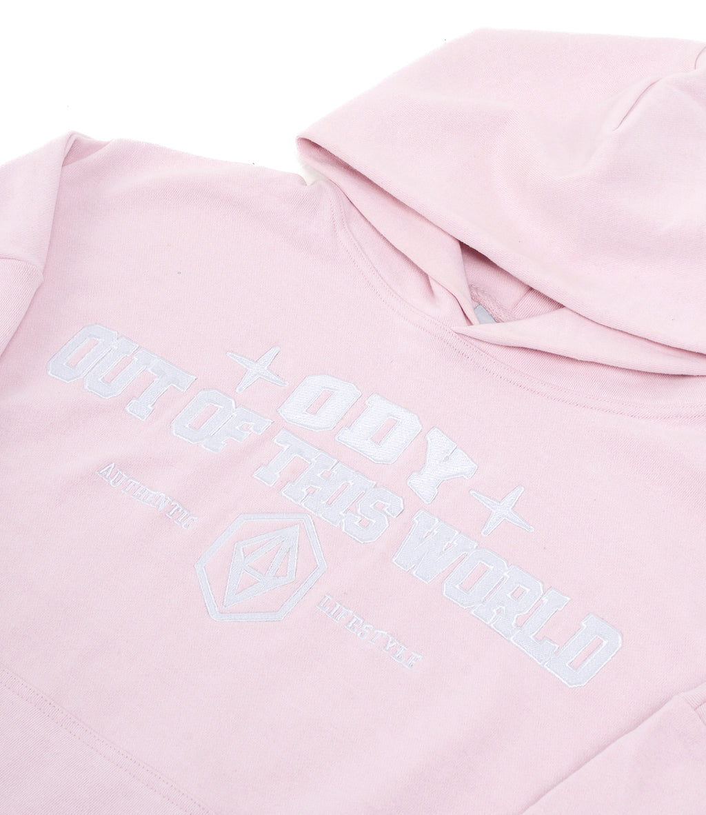 PENTHOUSE HOODIE - BABY PINK - ODY OUT OF THIS WORLD