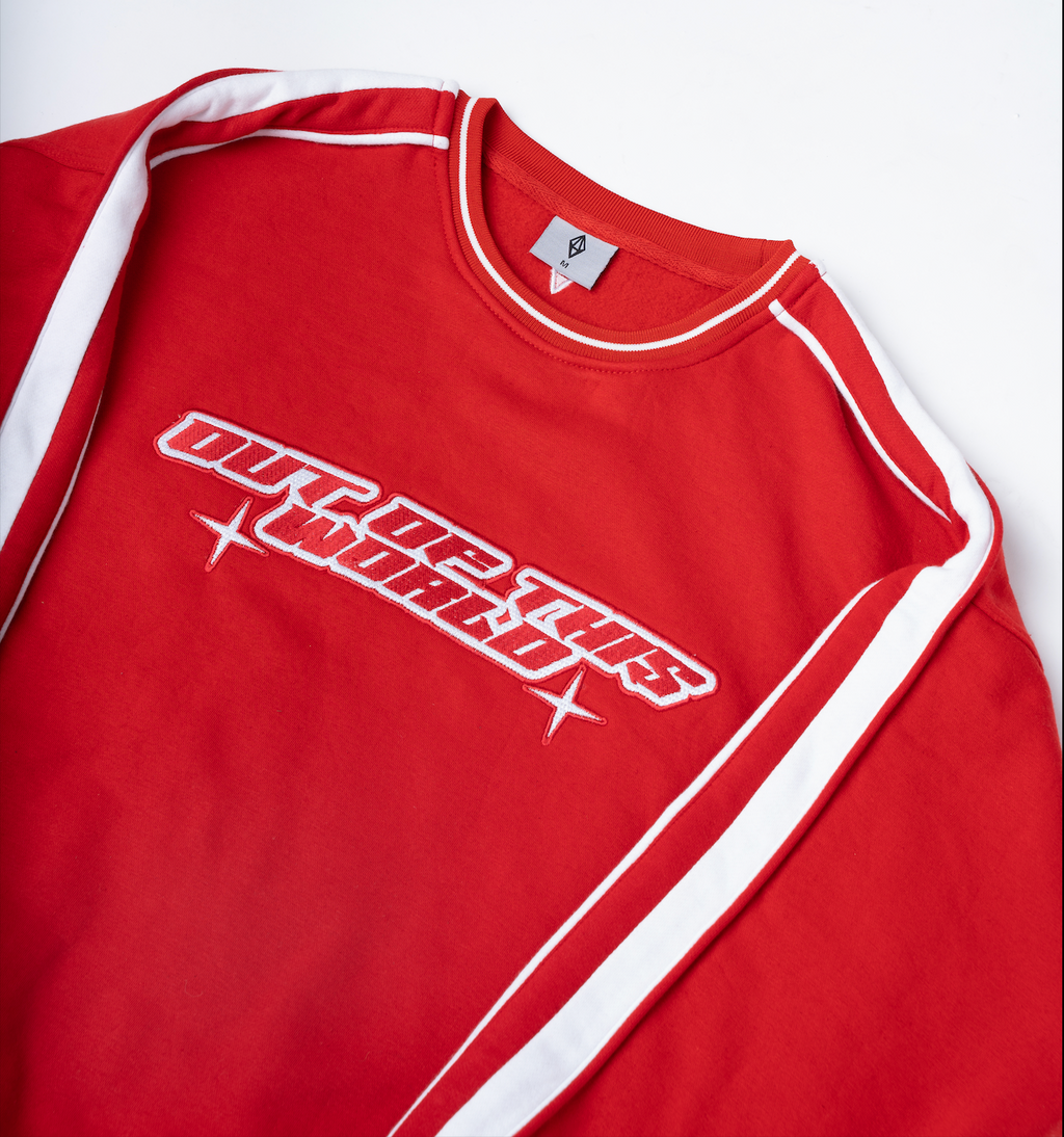 ODY VINTAGE SWEATSHIRT - RED - ODY OUT OF THIS WORLD
