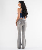 ODY FLARED JEANS - GREY