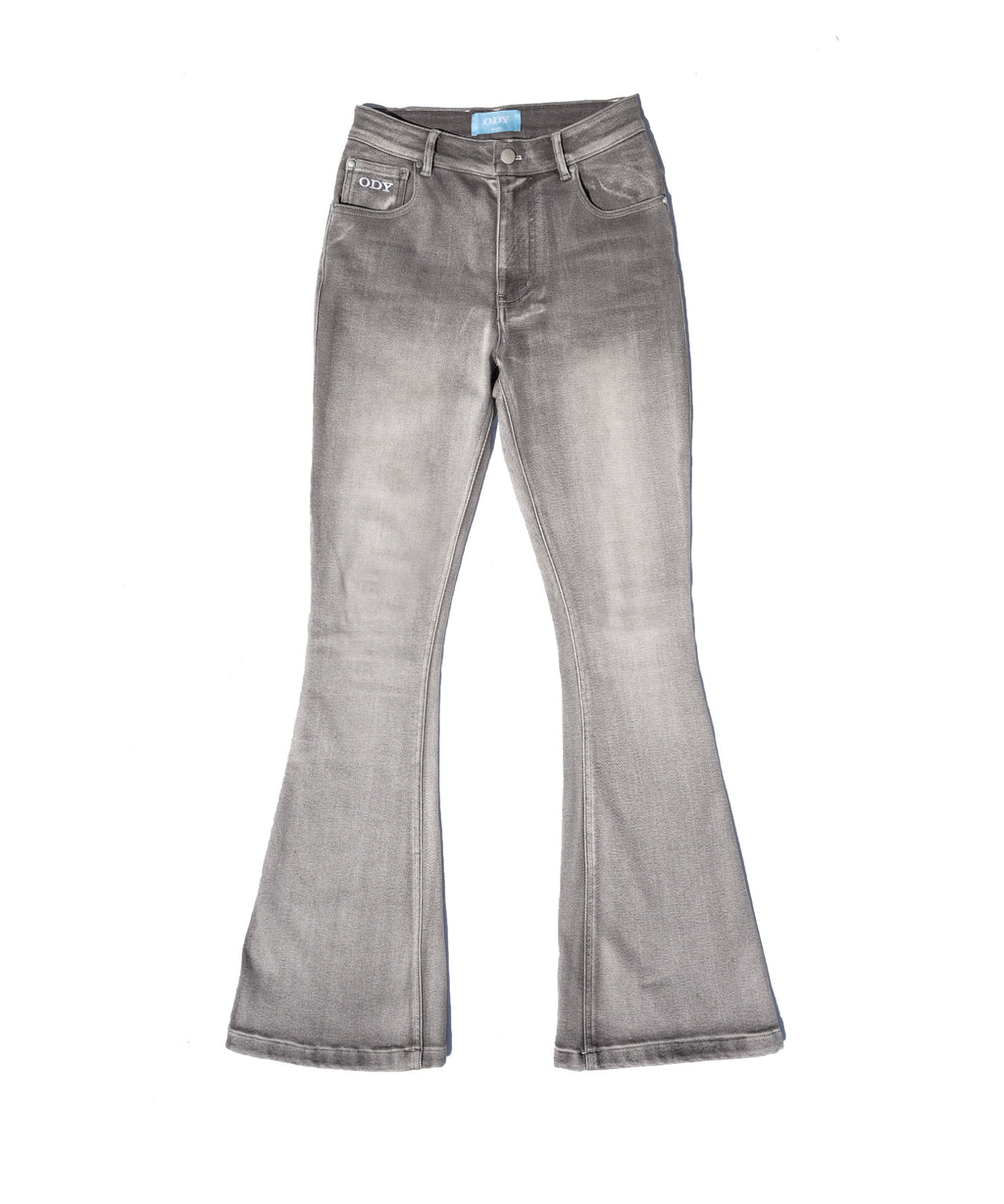 ODY FLARED JEANS - GREY