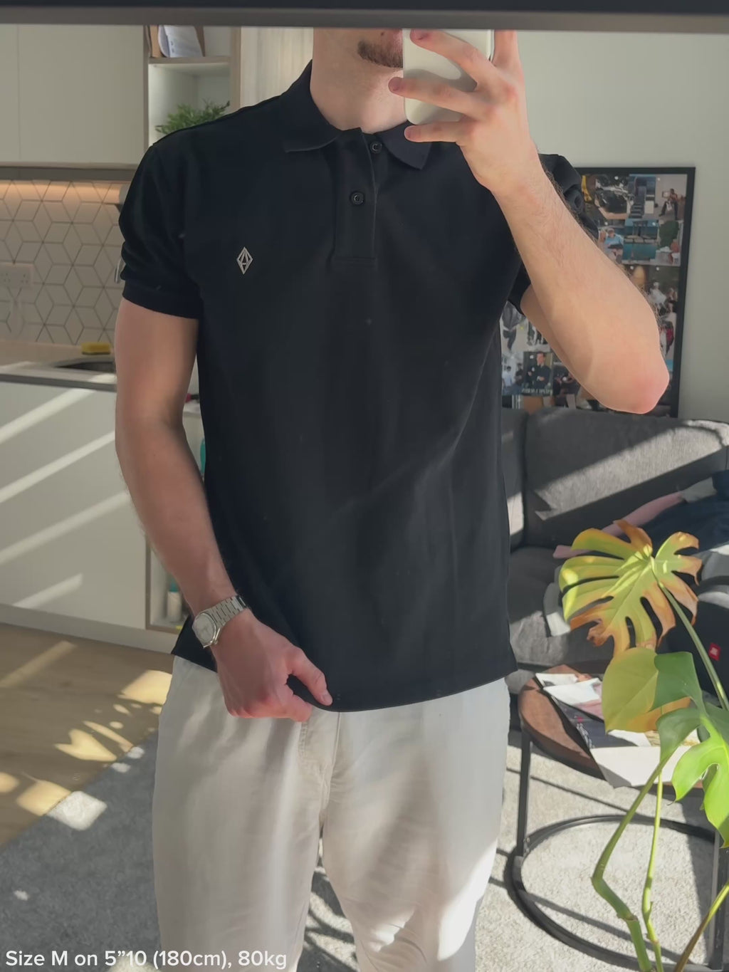 ODY POLO - BLACK CHROME