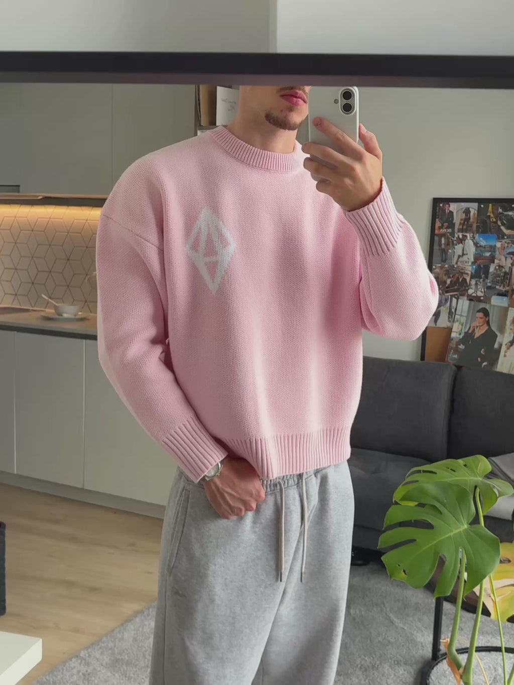 ODY KNIT SWEATER 800GSM - PINK