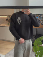 ODY KNIT SWEATER 800GSM - BLACK