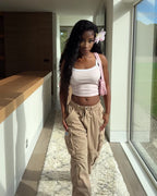 CRYSTAL TANK TOP - PINK